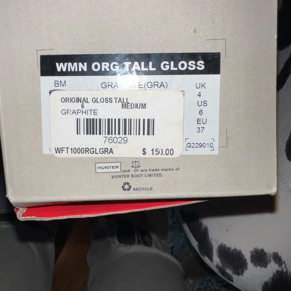 Rarely Worn graphite grey tall hunters - Picture 3 of 3